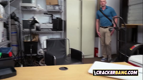 Gay Ass is being pounded hard by Big cock Hunk at the office.