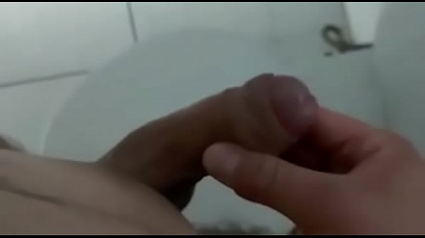 hot young man goes to the bathroom to express milk