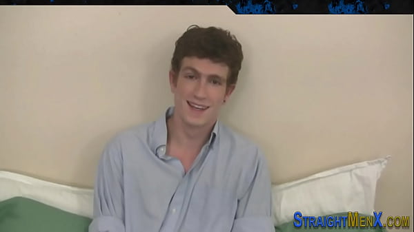 Muscly straighty tugs cock