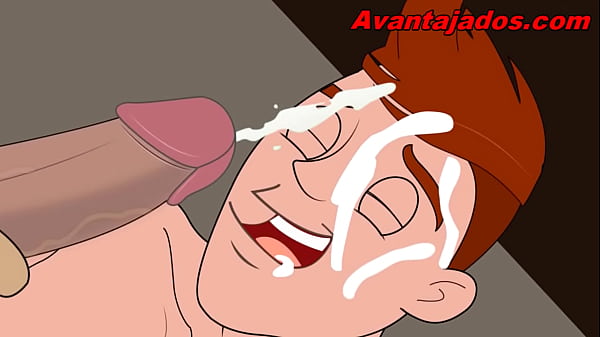 Gay Porn Drawing with Big Butt in the Cabana