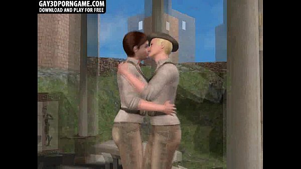 三个性感的 3D 螺柱正在吮吸和他妈的